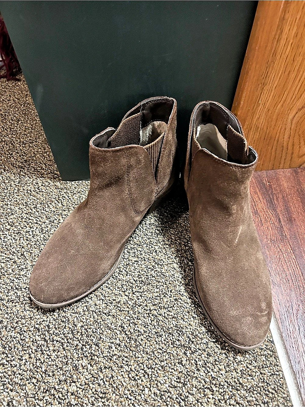 Brown Suede Ankle Boots